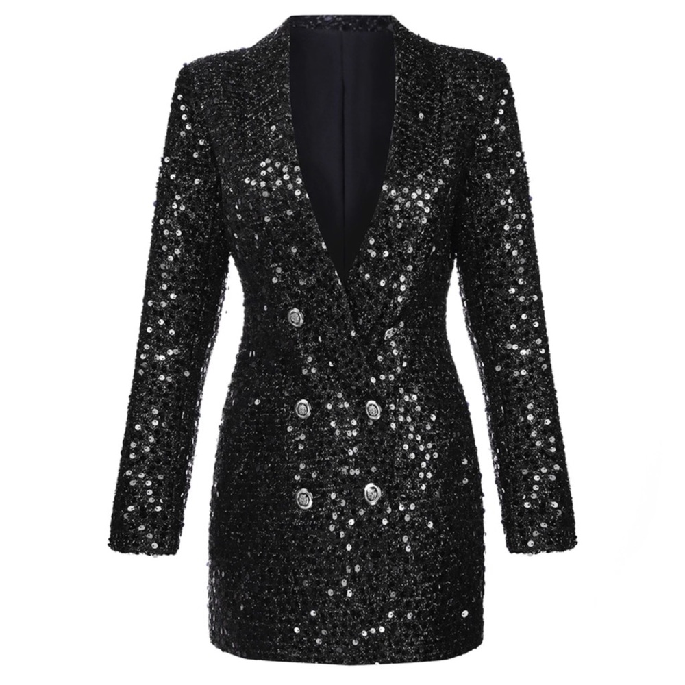 The Laly Gorgeous Sequin Blazer Jacket - Picture 3 of 11